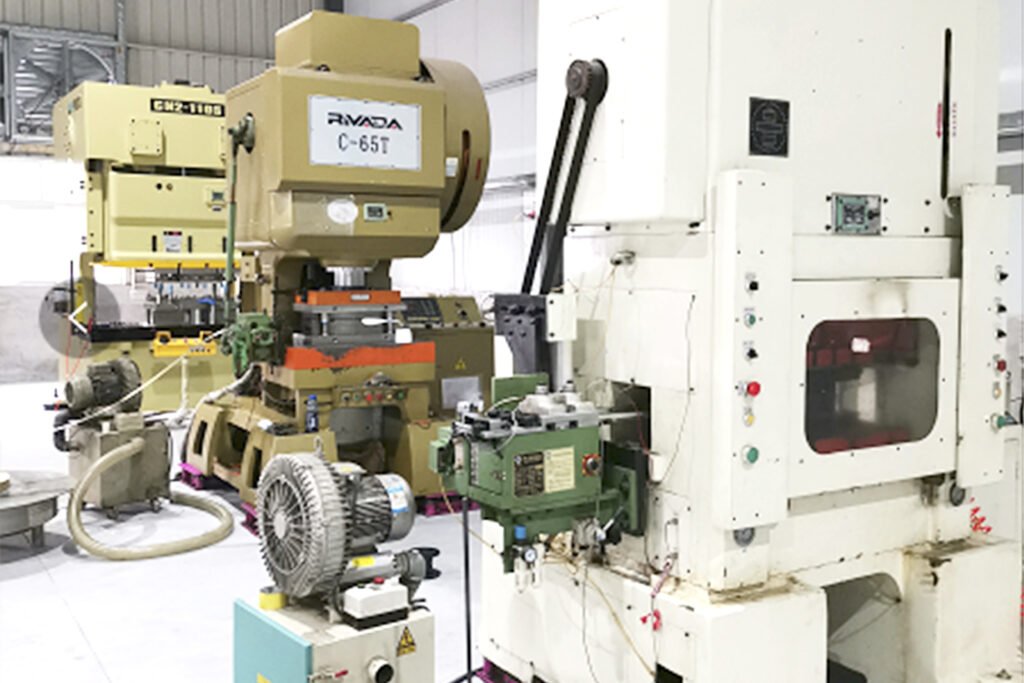 Stamping press used for copper busbar blanking and forming at SSP