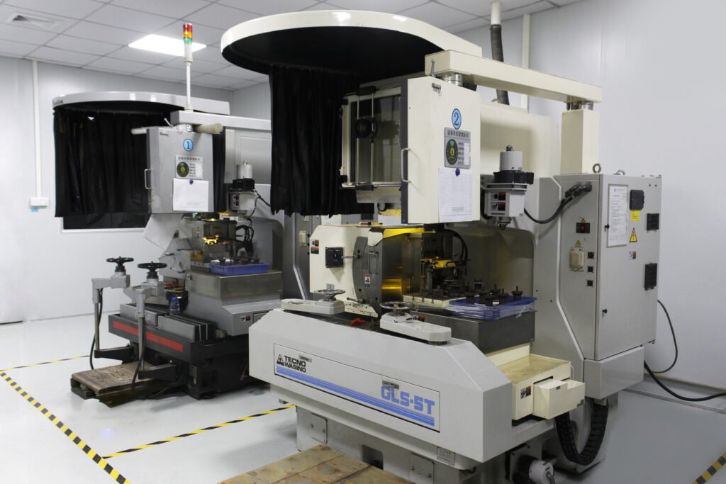 Profile grinding machine used to finish carbide punch and die insert profiles at SSP