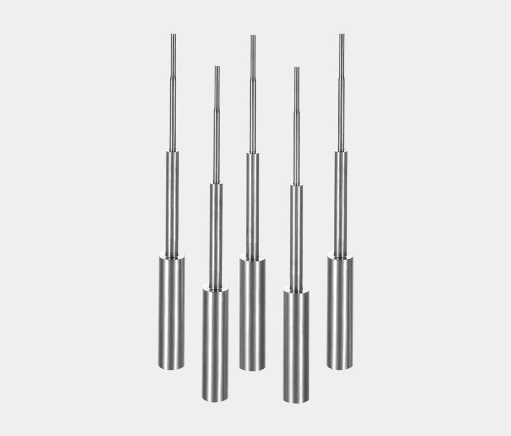 Set of precision punches for stamping dies supplied as tooling spare parts