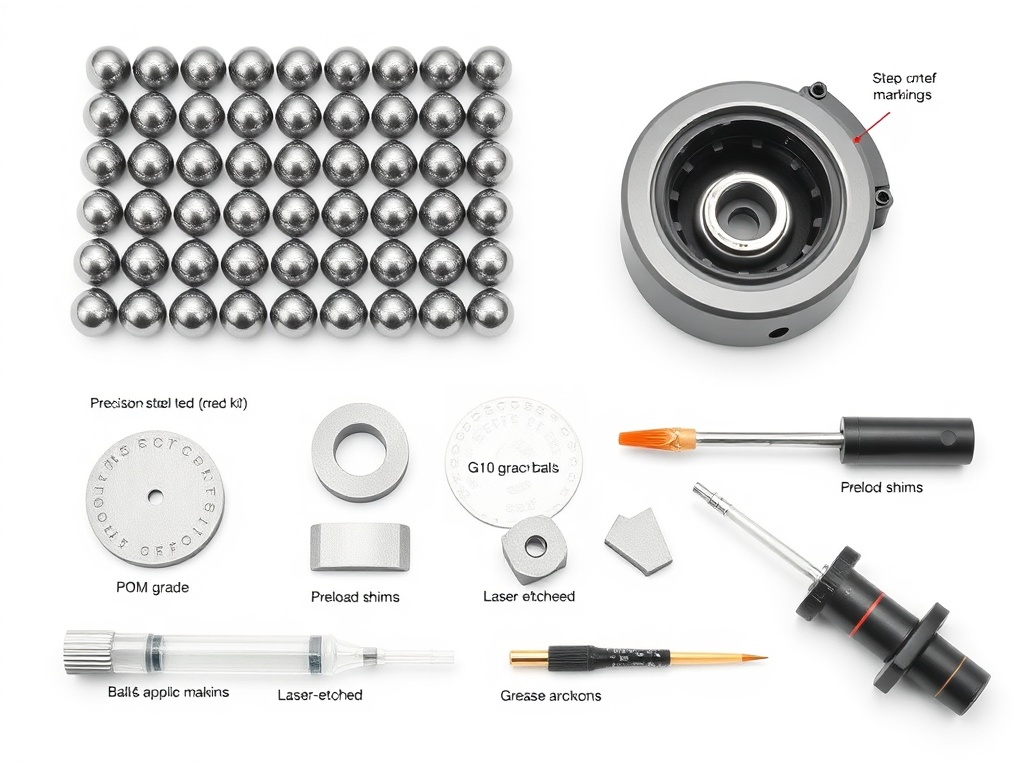 Precision Ball Screw Repair Kit Components