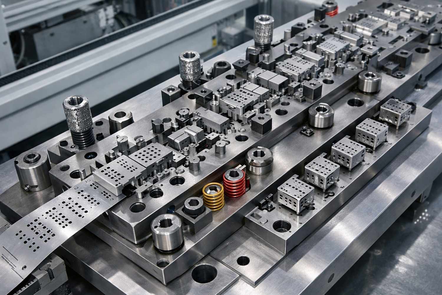 High-volume stamping and injection serial production parts