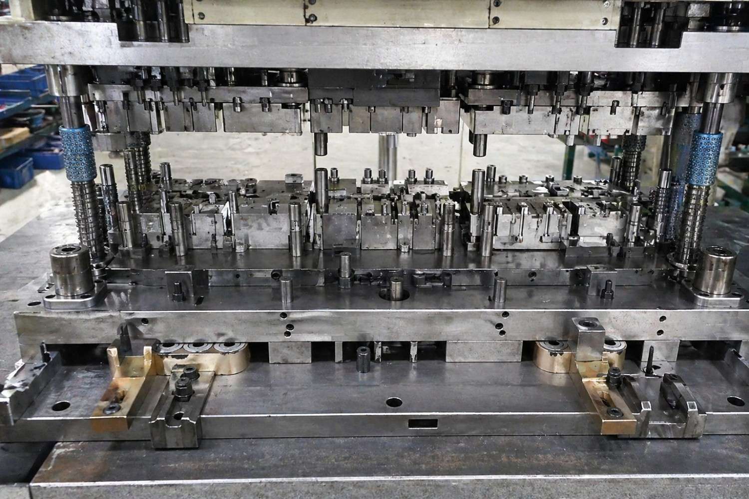 High-volume precision metal stamping production line at SSP Precision