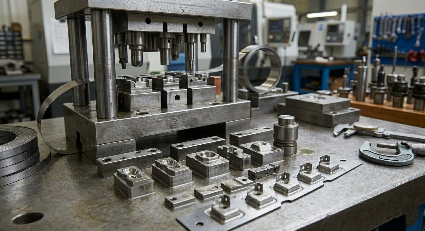 Precision stamped metal parts quality inspection and surface finishing