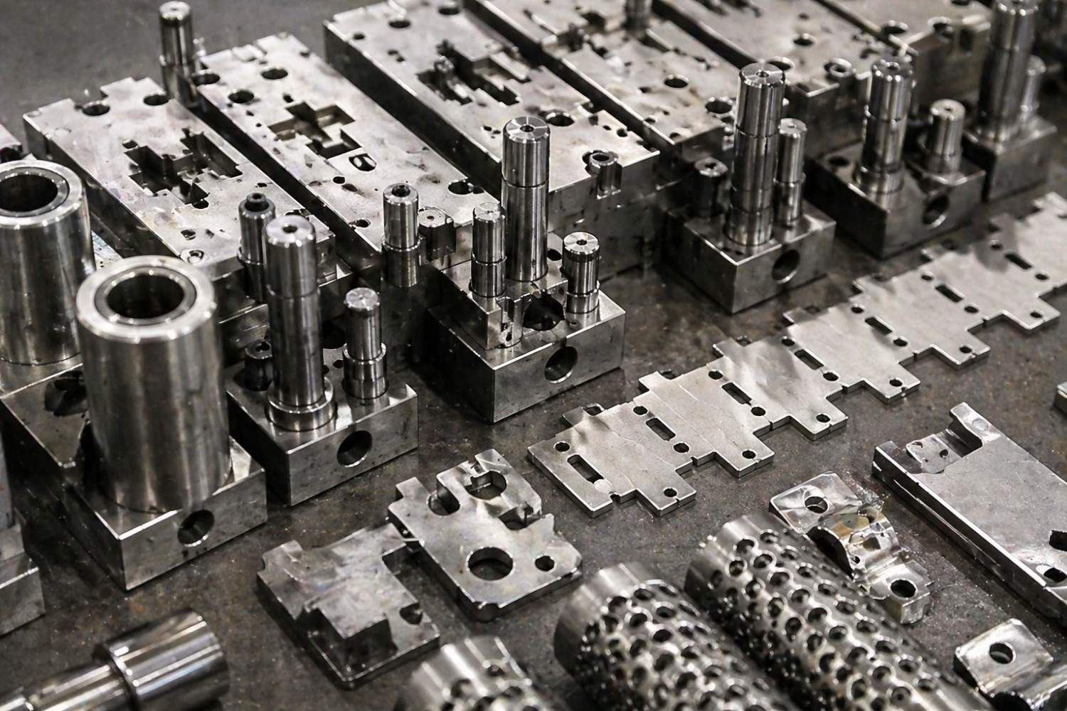 Precision stamped electronic connector terminals and shields