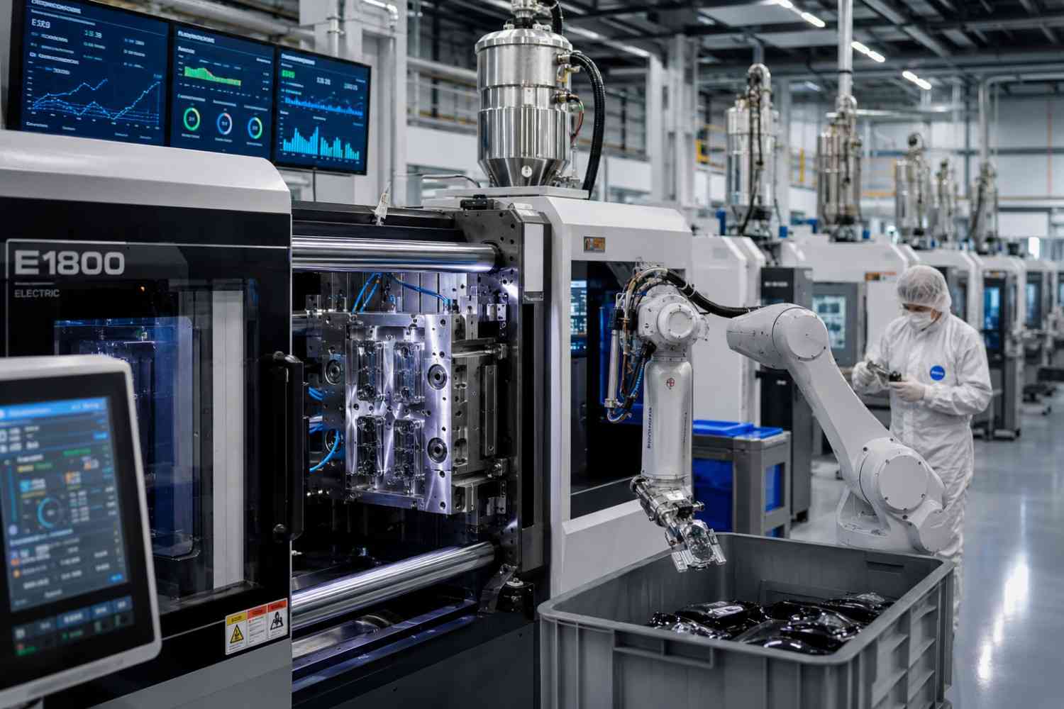Precision injection molding tooling