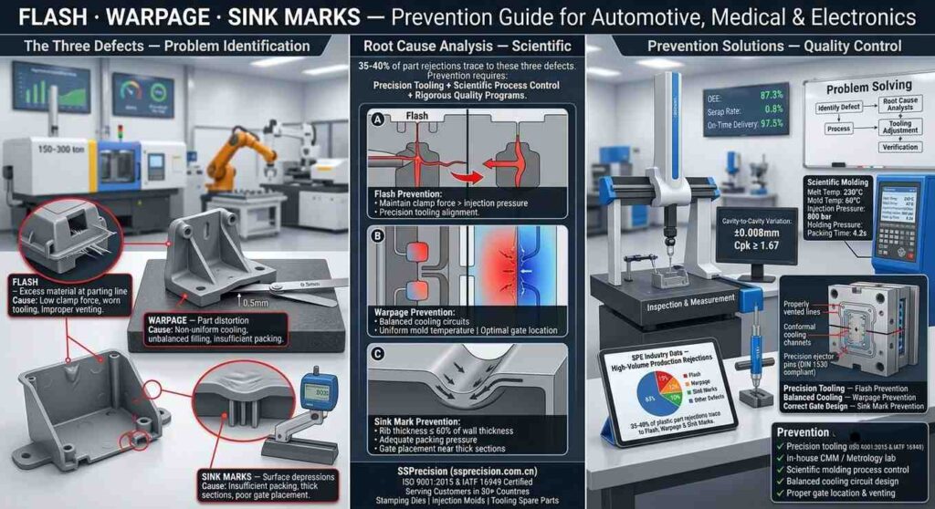 How to Prevent Flash, Warpage & Sink Marks