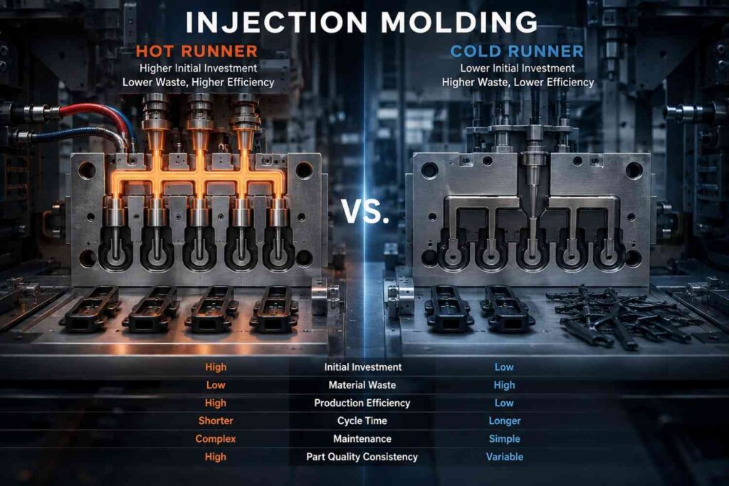 injection molding hot and cold runner