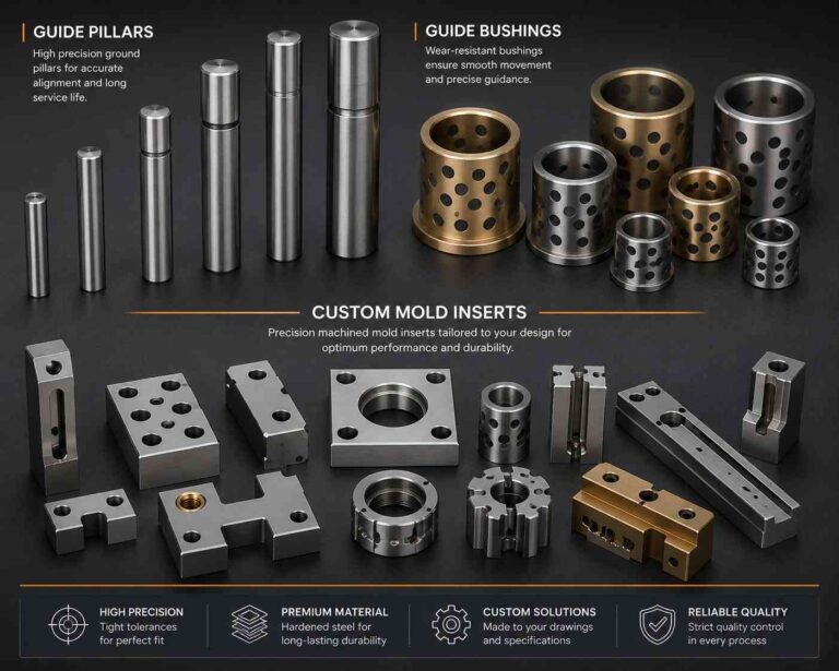 Guide Pillars & Bushings: Custom Mold Inserts Industrial Tooling