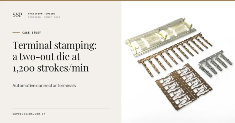 Terminal Stamping Case Study: A 1,200 SPM Progressive Die Success Story