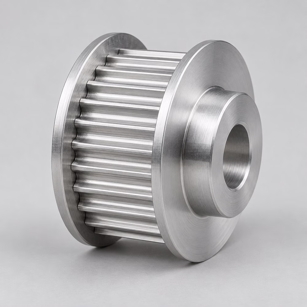 Aluminiumzahnriemenscheibe – repräsentative Illustration