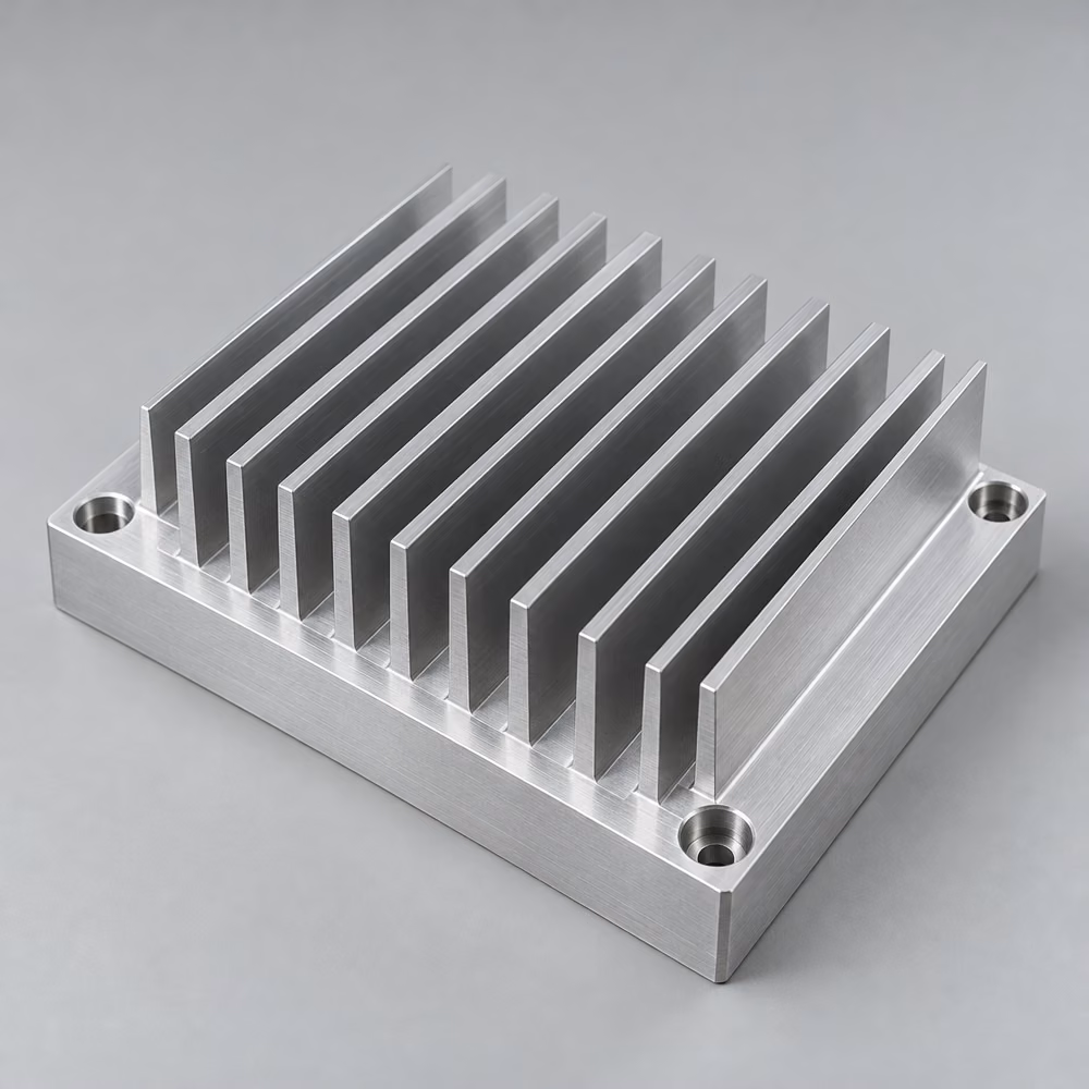 CNC-gefräster Kühlkörper – repräsentative Illustration