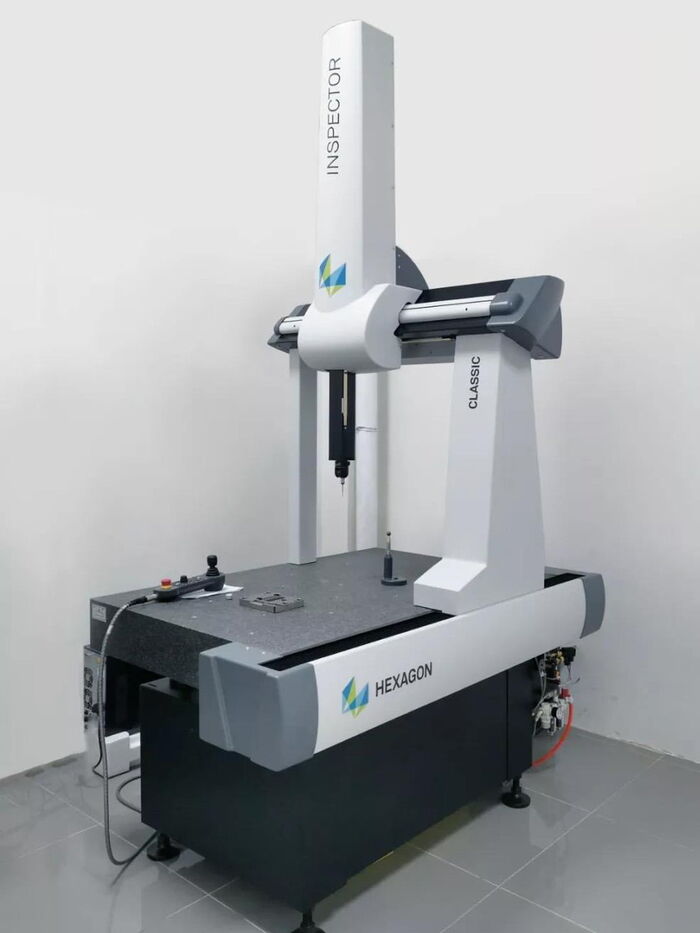 Hexagon coordinate measuring machine in the SSP quality room used to inspect tooling spare parts